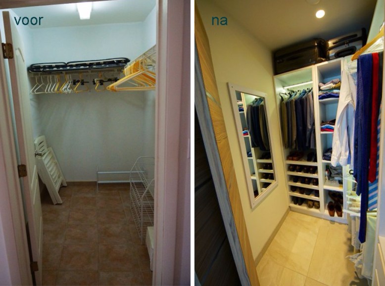 voor na walk in closet